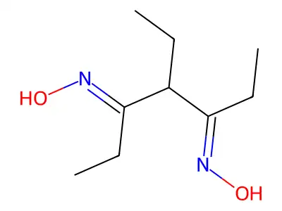 4-Ethyl-3,5-heptanedione dioxime structure