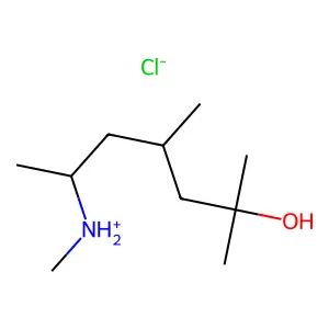 2-Heptanol, 2,4-dimethyl-6-methylamino-, hydrochloride structure