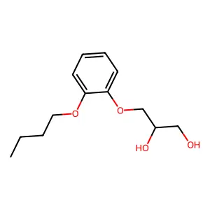 3-(2-Butoxyphenoxy)propane-1,2-diol structure