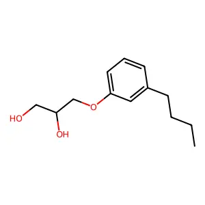 3-(3-Butylphenoxy)propane-1,2-diol structure