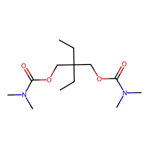 1,3-Propanediol, 2,2-diethyl-, bis(N-dimethylcarbamate) structure