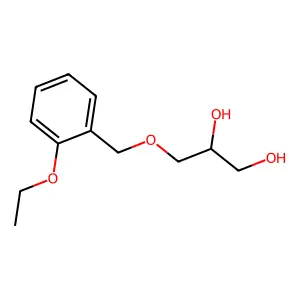 1,2-Propanediol, 3-(o-ethoxybenzyloxy)- structure