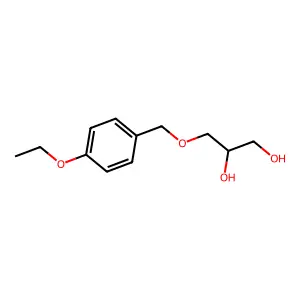 1,2-Propanediol, 3-(p-ethoxybenzyloxy)- structure