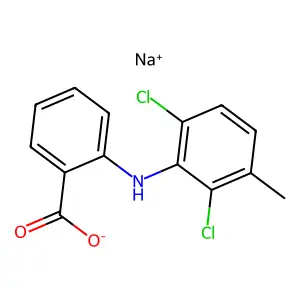 Meclofenamate Sodium structure