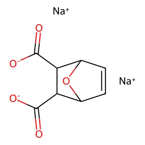 Disodium 7-oxabicyclo(2.2.1)hept-5-ene-2,3-dicarboxylate, (endo,endo)- structure