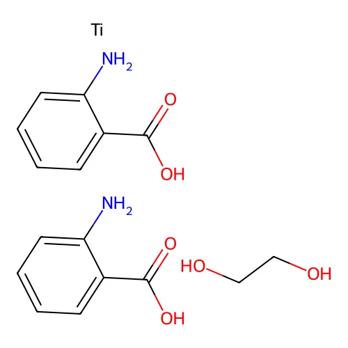 Di-2-aminobenzoyl ethylene titanate structure