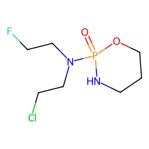 2-(2-Chloro-2'-fluorodiethylamino)-2H-1,3,2-oxazaphosphorinane 2-oxide structure