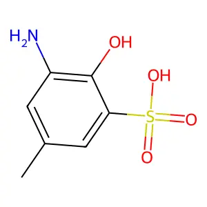 5-Amino-4-hydroxytoluene-3-sulphonic acid structure