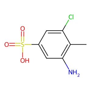 Benzenesulfonic acid, 3-amino-5-chloro-4-methyl- structure