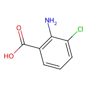 2-Amino-3-chlorobenzoic acid structure
