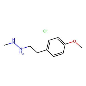 Hydrazine, 1-(p-methoxyphenethyl)-2-methyl-, hydrochloride structure