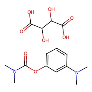 Carbamic acid, N,N-dimethyl-, 3-(dimethylamino)phenyl ester, tartrate structure