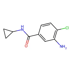 3-Amino-4-chloro-N-cyclopropylbenzene-1-carboximidic acid structure