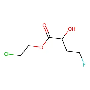 2-Chloroethyl 4-fluoro-2-hydroxybutanoate structure