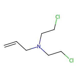 Allylamine, N,N-bis(2-chloroethyl)- structure