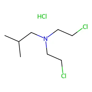 Propylamine, (N,N-bis(2-chloroethyl))-2-methyl-, hydrochloride structure