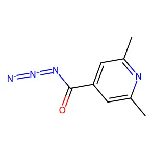 Isonicotinoyl azide, 2,6-dimethyl- structure