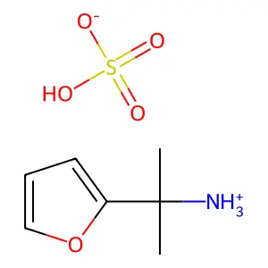Isopropylamine, 2-furyl-, sulfate structure