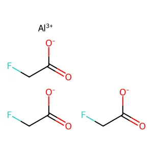 acetic acid, fluoro-, aluminum salt structure