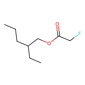 Acetic acid, fluoro-, 2-ethylpentyl ester structure