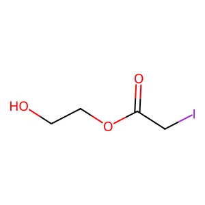 Acetic acid, iodo-, 2-hydroxyethyl ester structure
