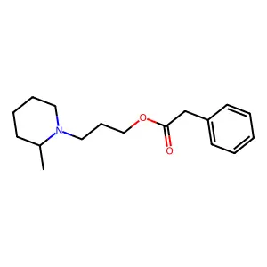 3-(2-Methylpiperidin-1-yl)propyl phenylacetate structure