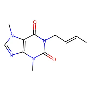 1-(2-Butenyl)-3,7-dimethyl-1H-purine-2,6(3H,7H)-dione structure