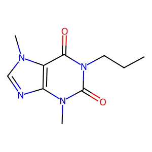 3,7-Dihydro-3,7-dimethyl-1-propyl-1H-purine-2,6-dione structure