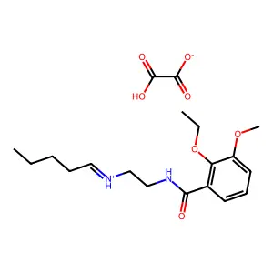 N-(2-Pentylideneaminoethyl)-2-ethoxy-3-methoxybenzamide oxalate structure