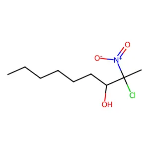 2-Chloro-2-nitrononan-3-ol structure