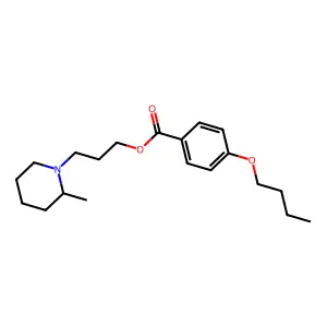 3-(2-Methylpiperidin-1-yl)propyl 4-butoxybenzoate structure