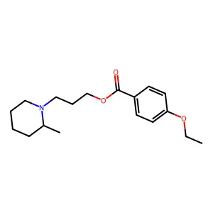 3-(2-Methylpiperidin-1-yl)propyl 4-ethoxybenzoate structure