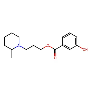 3-(2-Methylpiperidin-1-yl)propyl 3-hydroxybenzoate structure