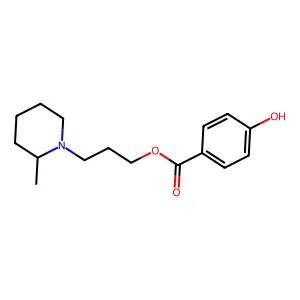 3-(2-Methylpiperidin-1-yl)propyl 4-hydroxybenzoate structure
