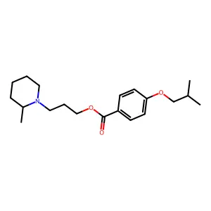 3-(2-Methylpiperidin-1-yl)propyl 4-(2-methylpropoxy)benzoate structure