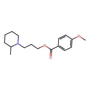 3-(2-Methylpiperidin-1-yl)propyl 4-methoxybenzoate structure