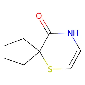 2H-1,4-Thiazin-3(4H)-one, 2,2-diethyl- structure