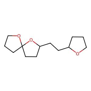 1,6-Dioxaspiro(4.4)nonane, 2-(2-(tetrahydro-2-furyl)ethyl)- structure