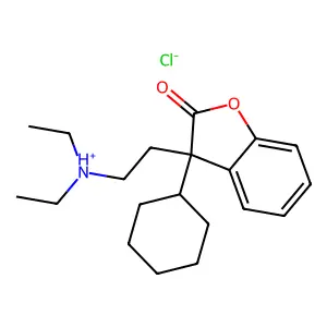 2(3H)-Benzofuranone, 3-cyclohexyl-3-(2-(diethylamino)ethyl)-, hydrochloride structure