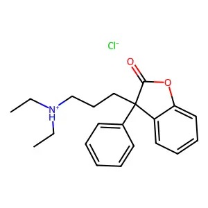 2(3H)-Benzofuranone, 3-(3-(diethylamino)propyl)-3-phenyl-, hydrochloride structure