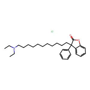 2(3H)-Benzofuranone, 3-(11-(diethylamino)undecyl)-3-phenyl-, hydrochloride structure