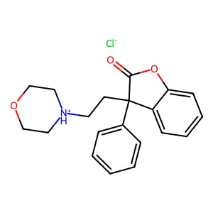 2(3H)-Benzofuranone, 3-(2-morpholinoethyl)-3-phenyl-, hydrochloride structure