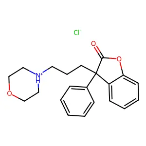 2(3H)-Benzofuranone, 3-(3-morpholinopropyl)-3-phenyl-, hydrochloride structure