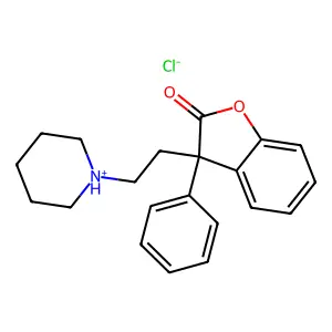 2(3H)-Benzofuranone, 3-(2-piperidinoethyl)-3-phenyl-, hydrochloride structure