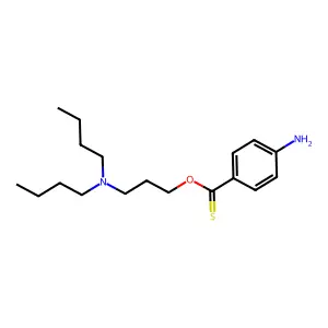 Benzoic acid, p-aminothio-, 3-(dibutylamino)propyl ester structure