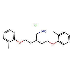 Ethylamine, bis-(o-tolyloxyethyl)-, hydrochloride structure