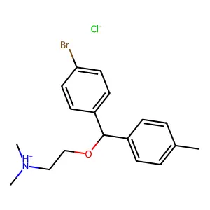 Ethylamine, 2-(p-bromophenyl-(p'-tolyl)methoxy)-N,N-dimethyl-, hydrochloride structure