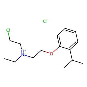 Ethylamine, N-(2-chloroethyl)-N-(o-cumenyloxyethyl)-, hydrochloride structure