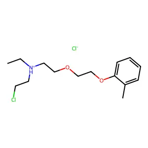 Ethylamine, N-(2-chloroethyl)-N-(2-methylphenoxyethoxyethyl)-, hydrochloride structure