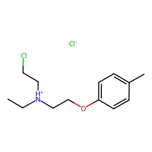 Ethylamine, N-(2-chloroethyl)-N-(4-methylphenoxyethyl)-, hydrochloride structure